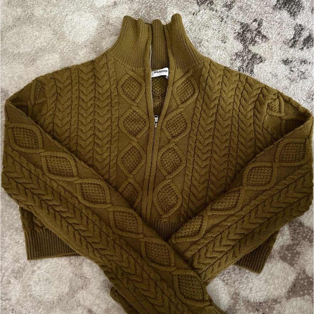 Danielle Guizio Zip Up Sweater